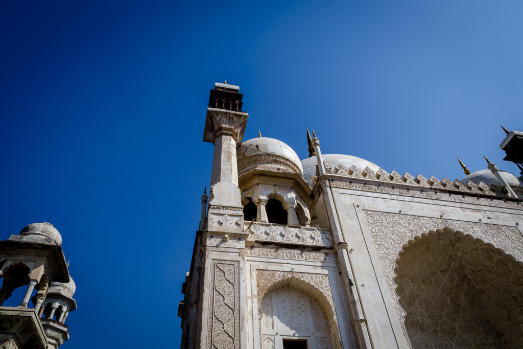 Minarette Mausoleum Bibi Ka Maqbara, Aurangabad (Indien)